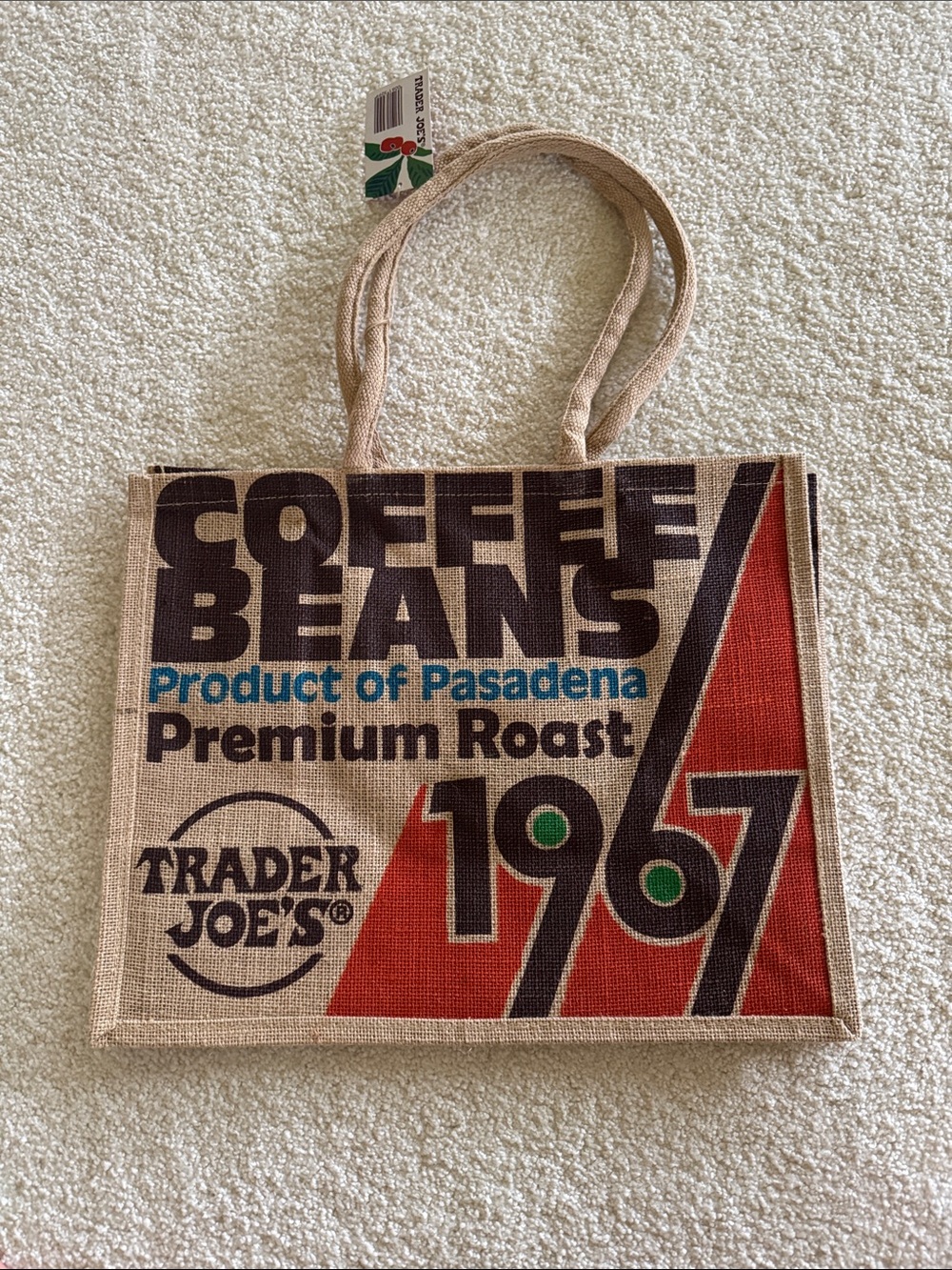 NWT Trader Joe Coffee Beans Tote Bag